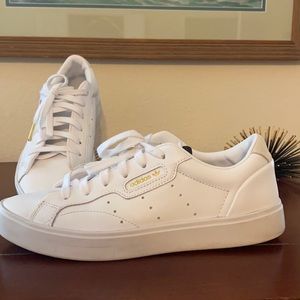 Adidas Women’s White Sleek Sneakers